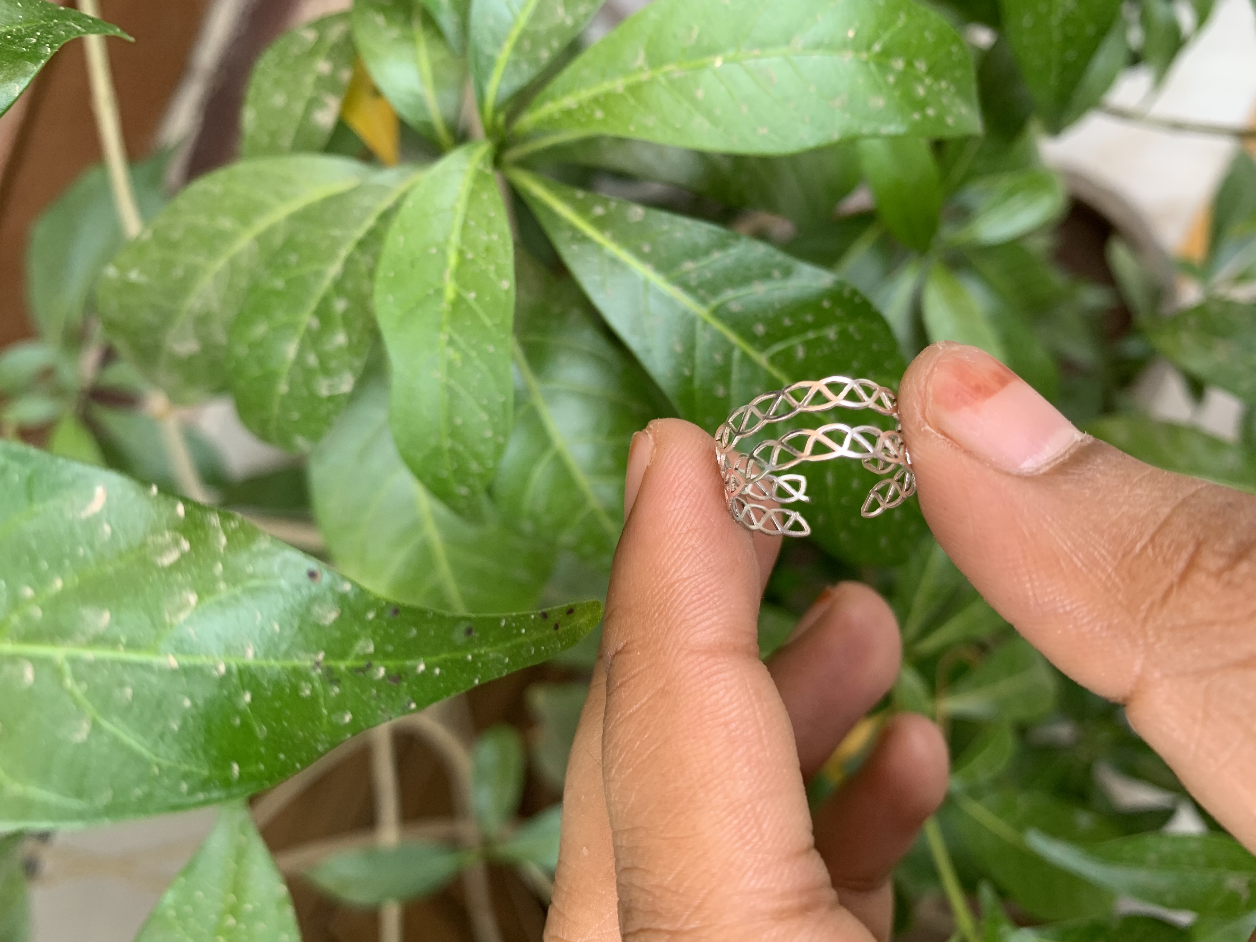 Silver kangan